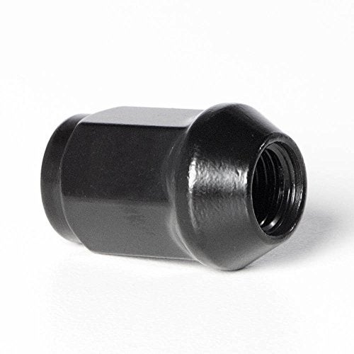 Circuit Performance 7/16" Black Closed End Bulge Acorn Lug Nuts Cone Seat Forged Steel (24 Pieces) - Image 4