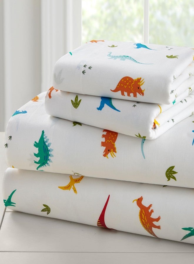 Wildkin Full Sheet Set - Soft Microfiber, Fitted & Top Sheet, Pillowcase - Jurassic Dinosaurs - Image 1