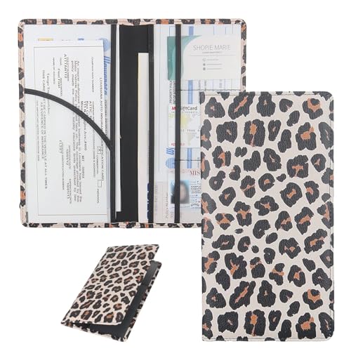 ZSMELL Car Registration and Insurance Card Holder with Magnetic Closure Premium PU Leather License Registration Holder for Driver License Insurance Card Paperwork - Image 1