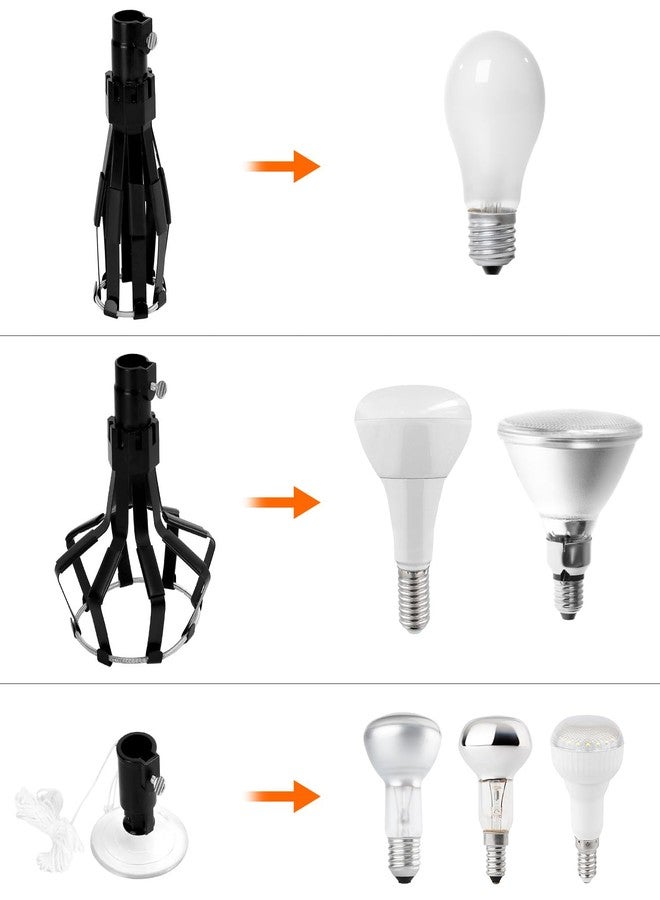 QWORK Professional Light Bulb Changer Kit - 3 Piece Set - Extension Pole Compatible, for High Ceiling Incandescent Bulbs with Standard, Floodlight & Recessed Changer, Secure Bulb Replacement Tool - Image 3