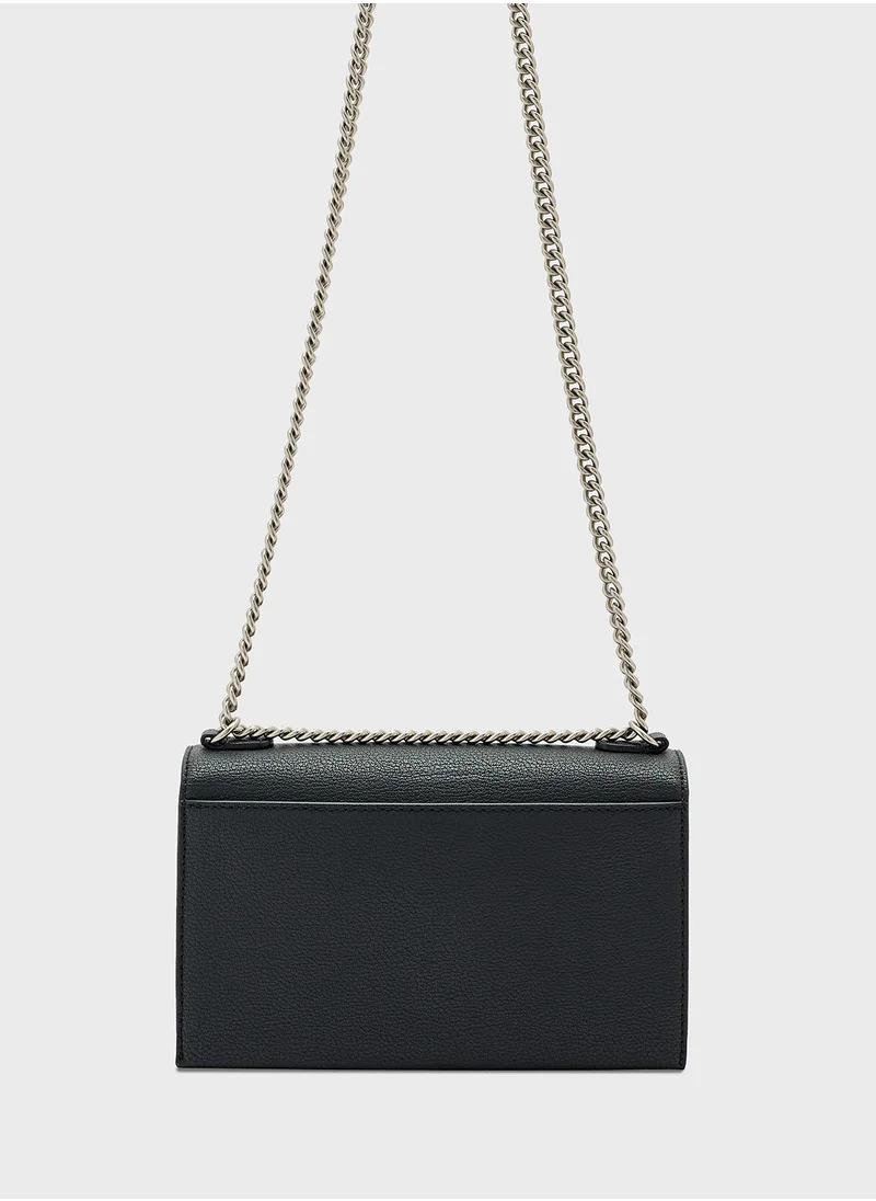 Calvin Klein Jeans Forged Chain Flap Crossbody