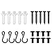 Mefirt Mefirt Fruit Basket Accessories, Include 5pcs Long Screws, 8pcs Small Screws, 5pcs Expansion Tube and 4pcs Hooks - Image 2