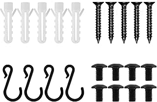 Mefirt Mefirt Fruit Basket Accessories, Include 5pcs Long Screws, 8pcs Small Screws, 5pcs Expansion Tube and 4pcs Hooks - Image 1