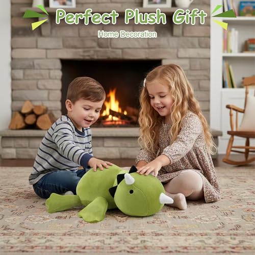 SQEQE Weighted Dinosaur Plush, Weighted Dinosaur Stuffed Animal, Dino Plushies Dino Pillow Toy Gift for Kids Adults 23.6 Inch, 3.1 Lbs - Image 2