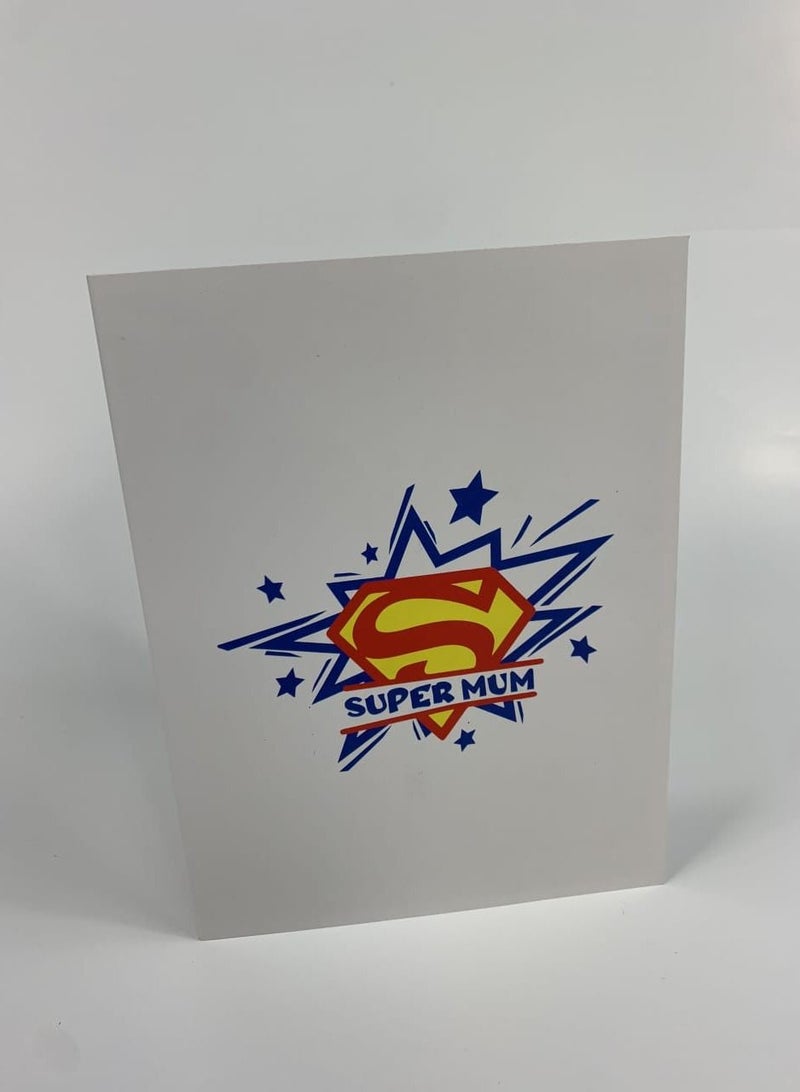 Abra Cards Super Mum Pop Up Card Best Fathers Day Gift - Image 3