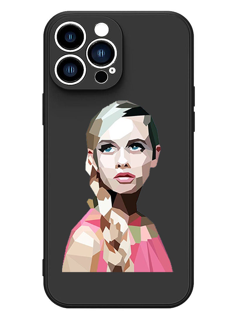 Theodor Protective Slim Fit Case Liquid Silicone Cover with Full Body Protection Anti-Scratch Shockproof Case For iPhone 13 Pro Black  - FORZA377 Cook wine Food copy - Image 1