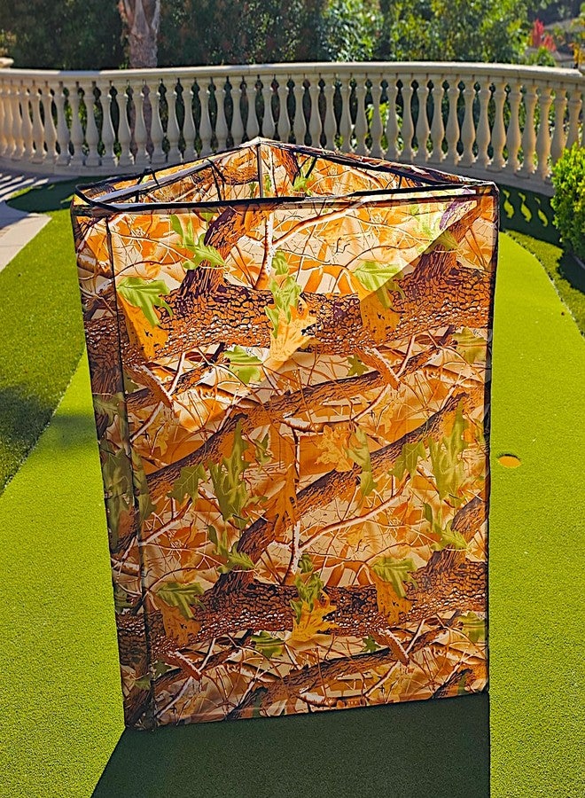 بوكو ديفو مظلة خارجية للحيوانات الأليفة من POCO DIVO، خيمة داخلية للقطط، بيت كلاب متنقل، كوخ صيد ألعاب، حظيرة لعب للأرانب، مظلة مموهة للحيوانات، مأوى مقاوم للماء للماشية، نفق لعب للقطط والجراء مع حقيبة حمل - Image 5