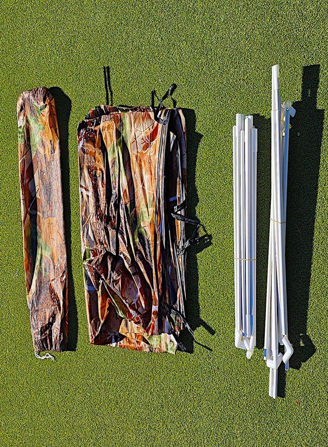 بوكو ديفو مظلة خارجية للحيوانات الأليفة من POCO DIVO، خيمة داخلية للقطط، بيت كلاب متنقل، كوخ صيد ألعاب، حظيرة لعب للأرانب، مظلة مموهة للحيوانات، مأوى مقاوم للماء للماشية، نفق لعب للقطط والجراء مع حقيبة حمل - Image 3