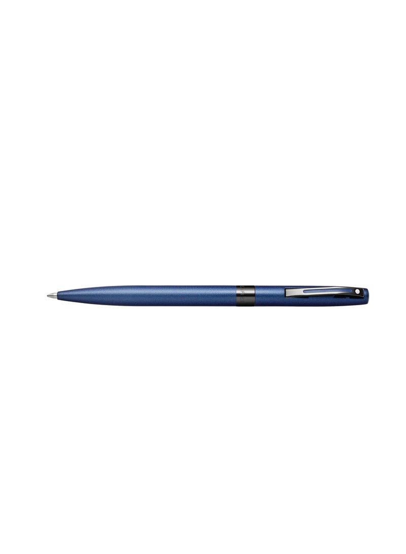 Sheaffer® REMINDER 9017 Matte Blue Ballpoint Pen With Black PVD Trim - Image 2