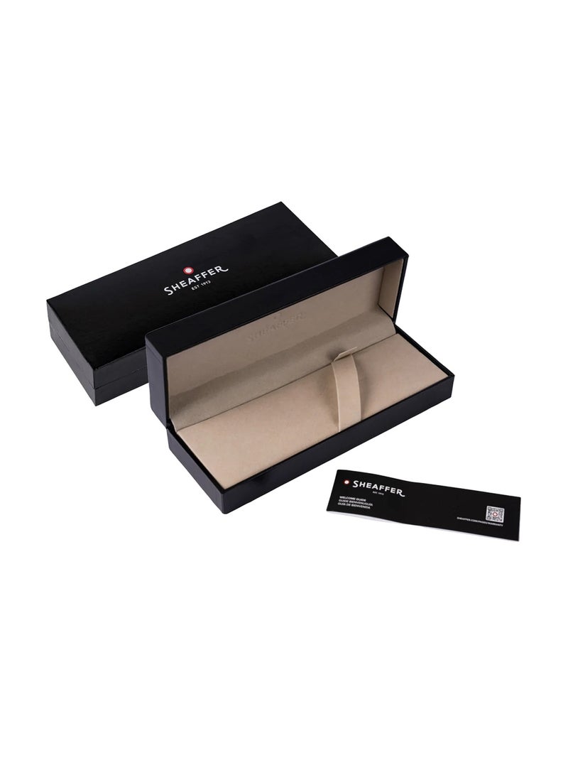 Sheaffer® REMINDER 9017 Matte Blue Ballpoint Pen With Black PVD Trim - Image 4