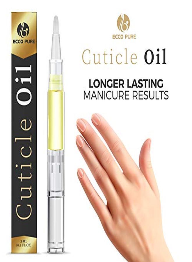 ECCO PURE Il Pen - Professional Manicure & Pedicure Set Accessory - Does Wonders For Acrylic Nails - Cuticle & Nail Strengthener - Cuticle Softener For At Home Nail Care Kit - Contains Vitamin E - Image 3