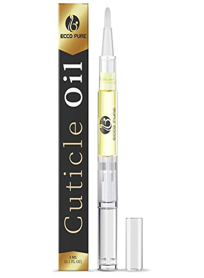 ECCO PURE Il Pen - Professional Manicure & Pedicure Set Accessory - Does Wonders For Acrylic Nails - Cuticle & Nail Strengthener - Cuticle Softener For At Home Nail Care Kit - Contains Vitamin E - Image 1
