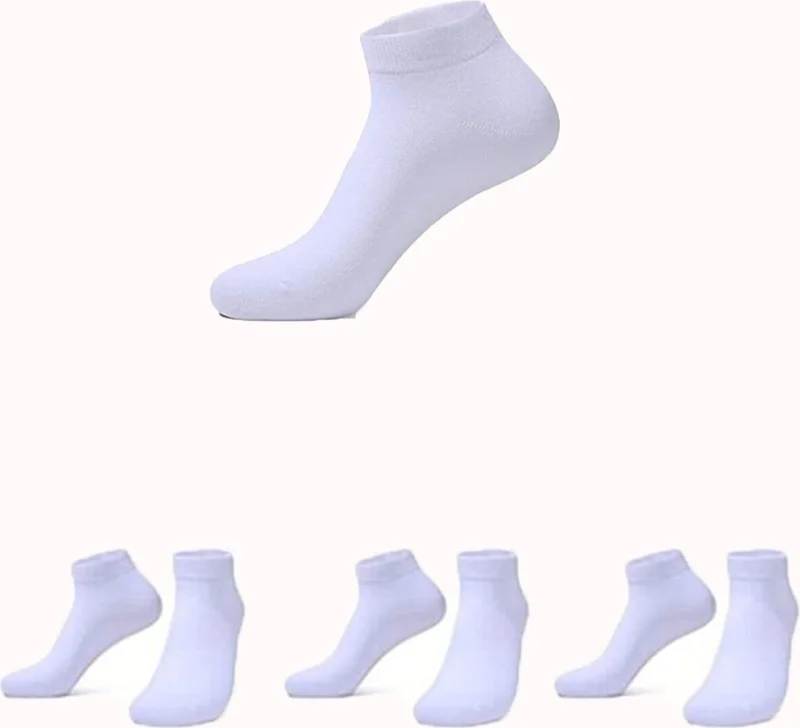 هيبسين راكيب Rivaling All 3-Piece Men's Short Booties Socks Combed Cotton Economical Sports Socks