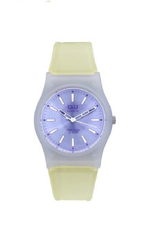 Q&Q Watch for Women, Quartz Movement, Analog Display, Pink Resin Strap-VP34J039Y