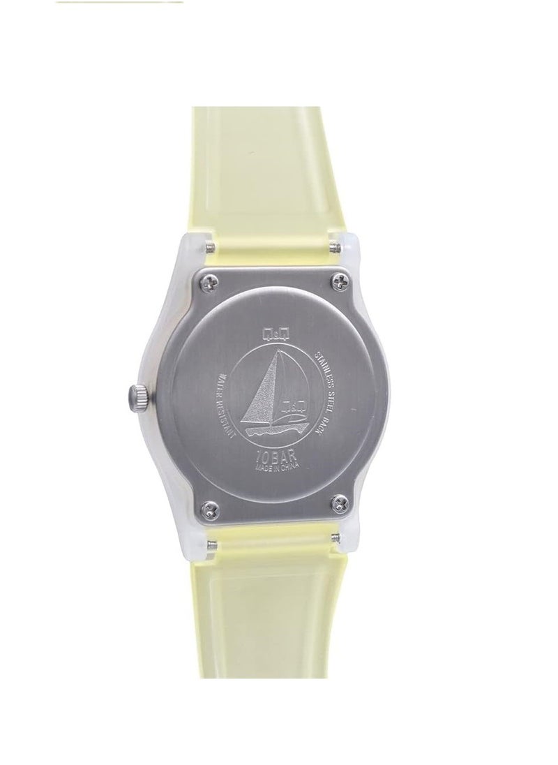 Q&Q - Q&Q Watch for Women, Quartz Movement, Analog Display, Pink Resin Strap-VP34J039Y - Image 1