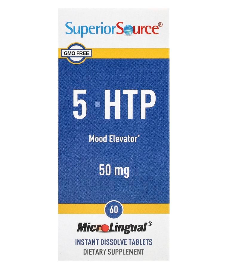 Superior Source 5-HTP 50 mg 60 MicroLingual® Instant Dissolve Tablets