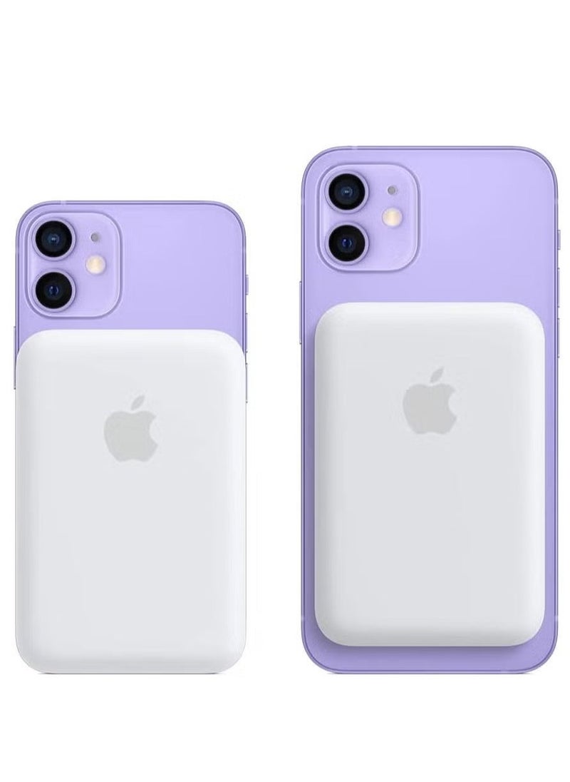 ELTRAZONE MagSafe Wireless Power Bank for iPhone 16 Pro Max – 10,000mAh Portable Charger in White - Image 1