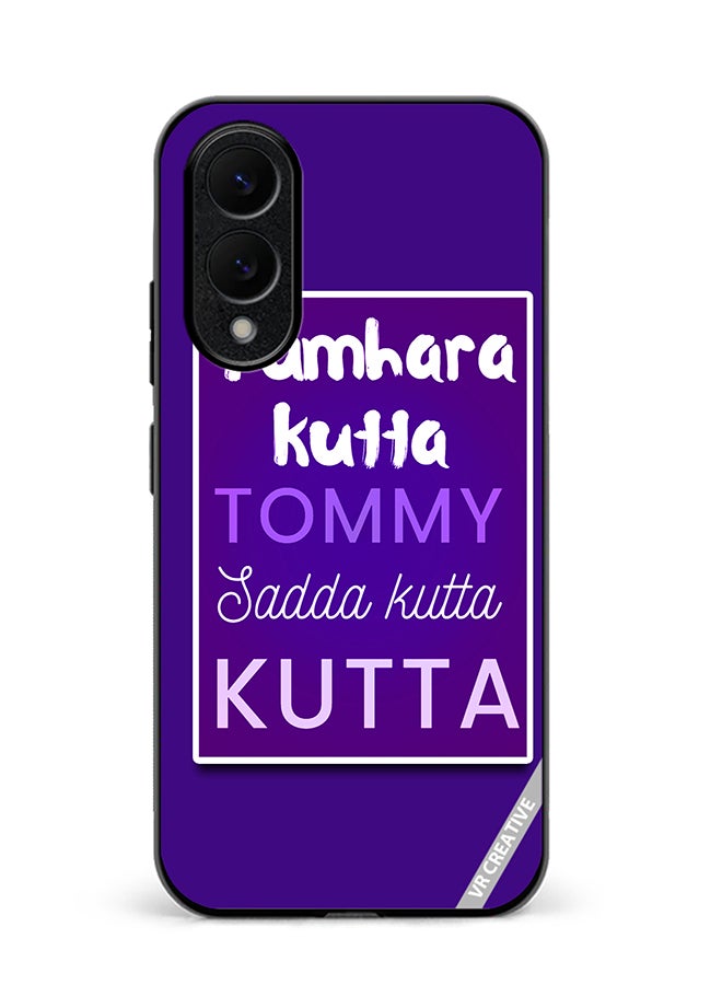 VR CREATIVE Protective Case Cover For Samsung Galaxy S25 Edge Tumhara Kutta Tommy Jadda Kutta Hindi Quots Design Multicolour