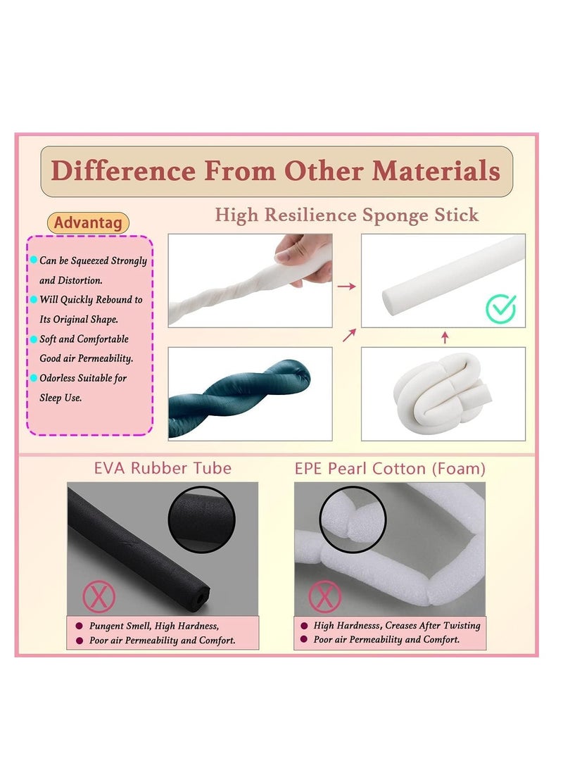 بريميفي مكواة تجعيد الشعر بدون حرارة، إسفنجة عالية المرونة، عصابة رأس لتجعيد الشعر - Image 2