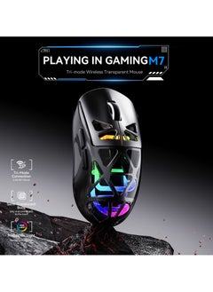 Generic Lightweight Wireless Gaming Mouse, 36k DPI, 93g Ultralight - 300 Hour Battery, (2.4GHz/Wireless/Wired) Mouse for Win/Mac/Android/IOS - Black  - Image 2