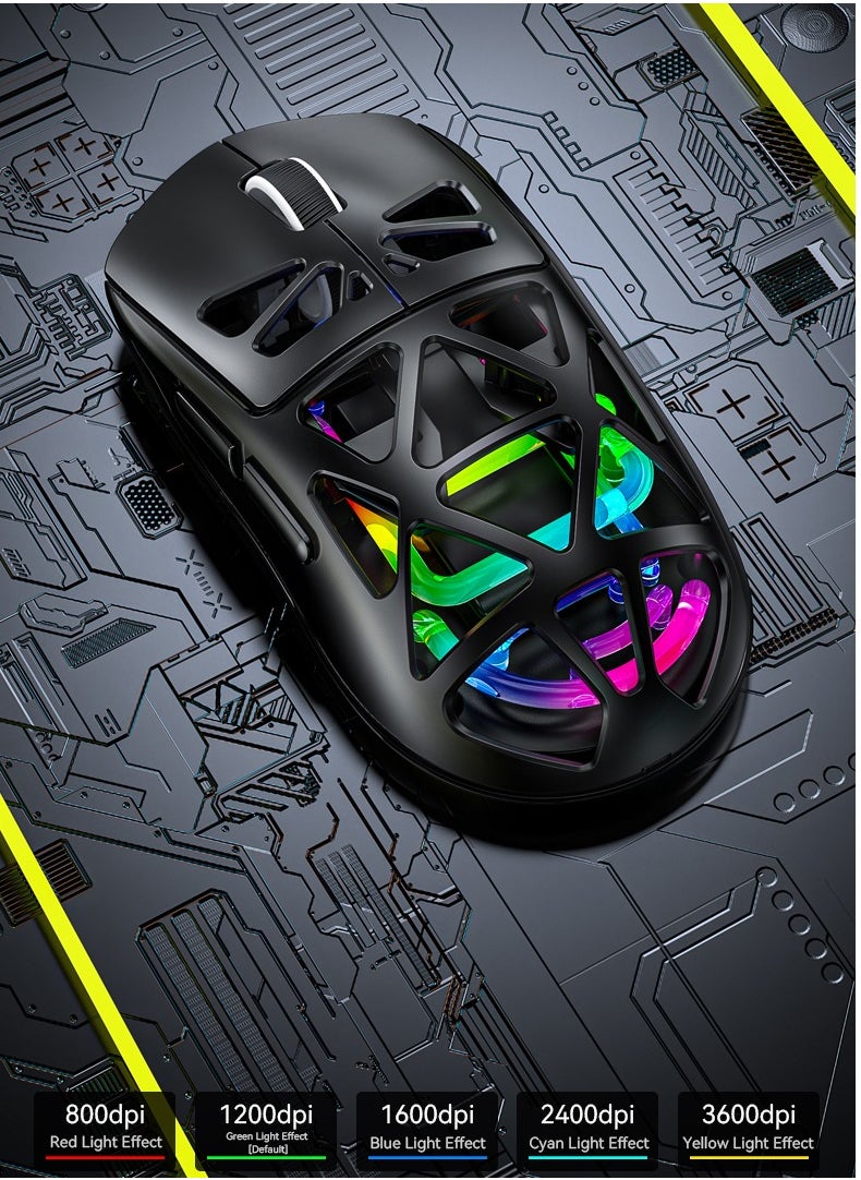 Lightweight Wireless Gaming Mouse, 36k DPI, 93g Ultralight - 300 Hour Battery, (2.4GHz/Wireless/Wired) Mouse for Win/Mac/Android/IOS - Black - pzsku/Z031F488819C1D1A8ACECZ/45/_/1725084798/396dcf3a-1a67-462b-bbd2-5d41cbe15d4b