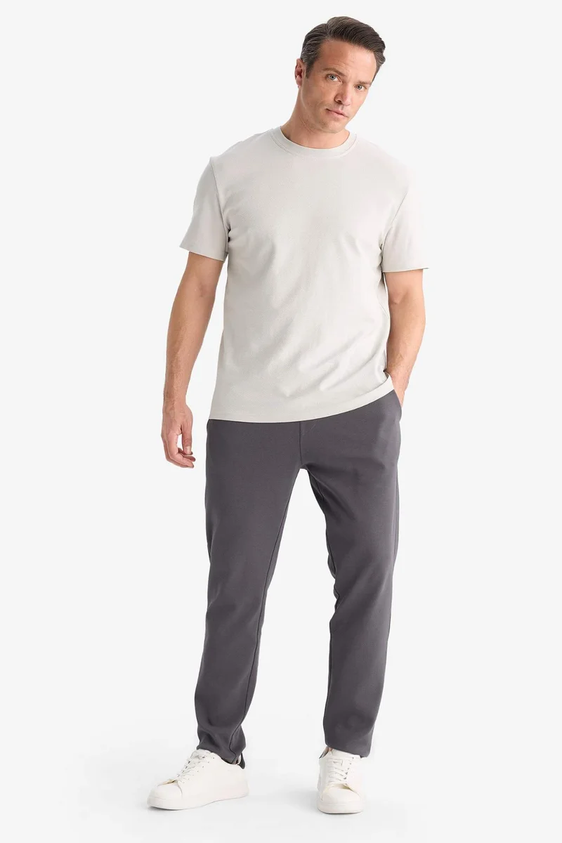DeFacto Cotton Regular Fit Crew Neck Heavy Fabric T-Shirt
