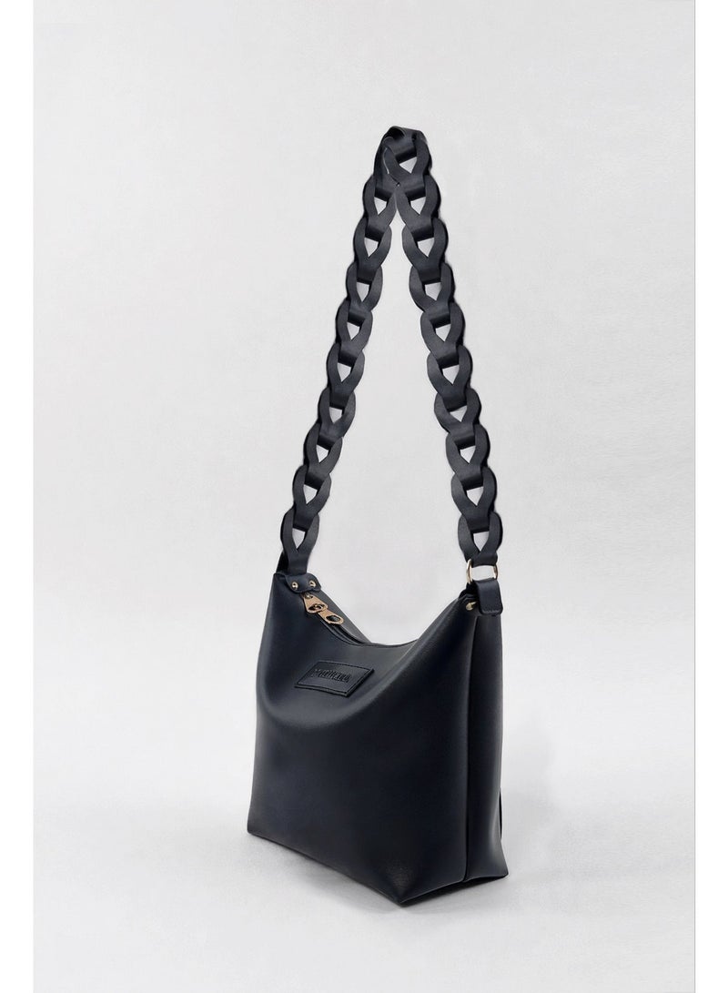 بي.أس كولكشن حقيبة نسائية سوداء للكتف وكروس باج – شنطة نسائية عملية - Image 2