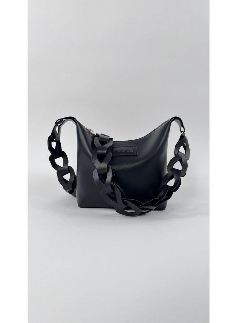 بي.أس كولكشن حقيبة نسائية سوداء للكتف وكروس باج – شنطة نسائية عملية - Image 3