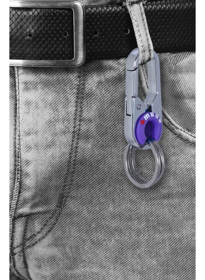 أومودا ميدالية مفاتيح معدنية فاخرة وأنيقة بخطاف قفل للرجال والنساء - Image 5