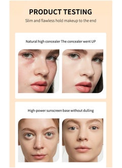 OCHEAL CC+ Color Correcting Cream, Full Coverage Foundation With SPF 50+ Whitening Sunscreen, Color Correcting And Brightening Face Cream, Skin Tone Adjusting CC Cream, Ivory  - Image 5
