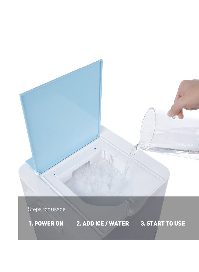 Sunhome - 3-in-1 Multifunctional Air Humidifier Fan Air Cooler With Remote Control 18L 90W White Blue - Image 1