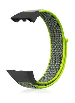 Generic Nylon Band for Honor Band 6/Huawei Band 6 Pro/Huawei Band 6,Nylon Watch Strap Sport Wristband Soft Replacement Watch Strap Adjusable Wrist for Women Men (Lemon Green)  - Image 2