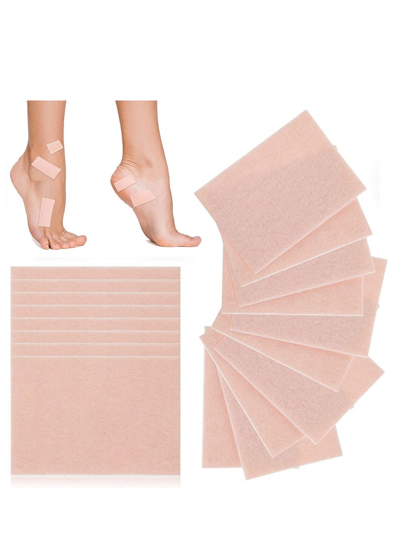 Excefore - 35 Sheets Moleskin Tape Adhesive Pads Shoe Padding Blister Prevention Flannel Pads, Foot Heels Protection, for Boots Hiking Reduce Friction Pain - Image 1