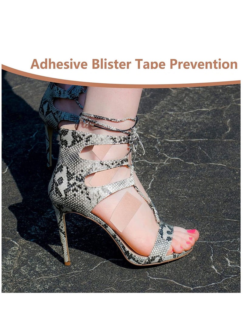 Excefore - 35 Sheets Moleskin Tape Adhesive Pads Shoe Padding Blister Prevention Flannel Pads, Foot Heels Protection, for Boots Hiking Reduce Friction Pain - Image 1