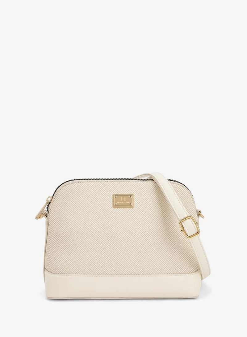 Flora Bella Textured Crossbody Bag with Detachable Shoulder Strap