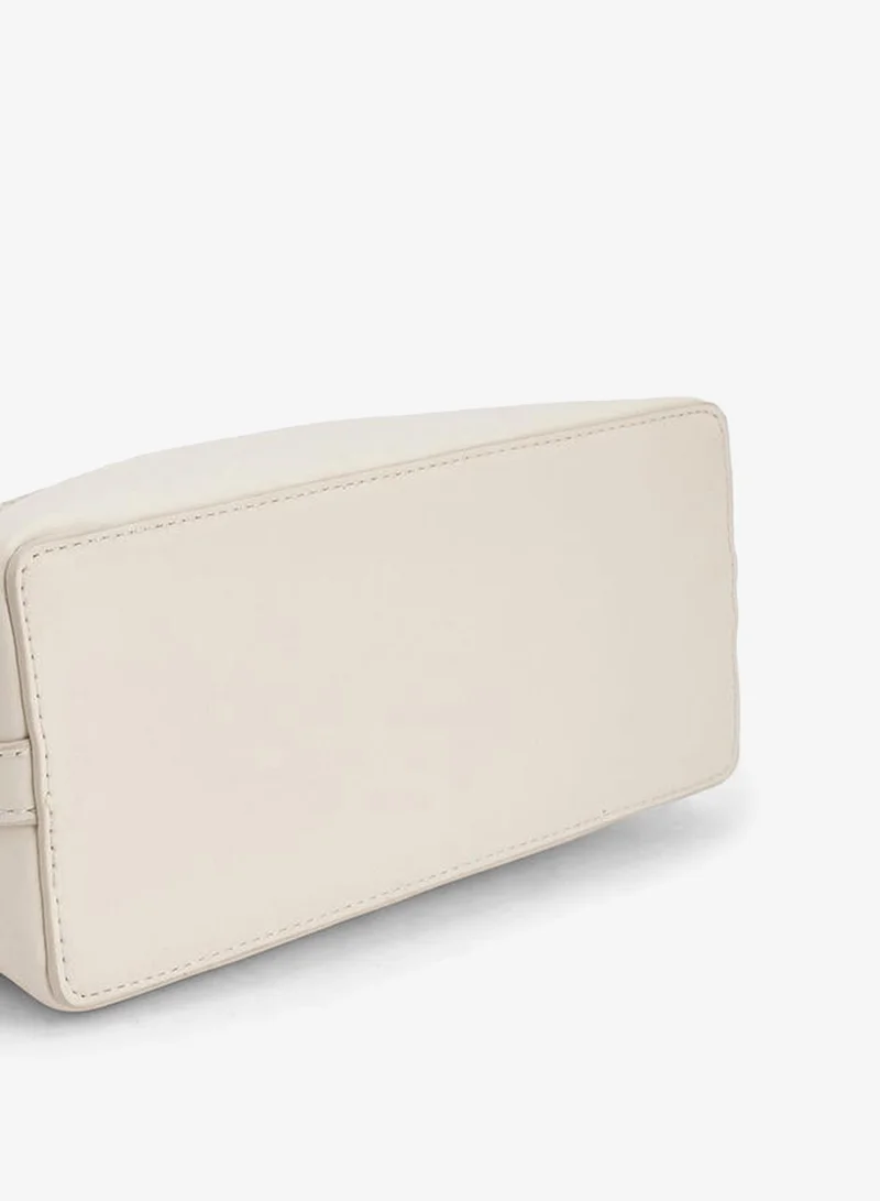 Flora Bella By Shoexpress CREAM Flora Bella Textured Crossbody Bag with Detachable Shoulder Strap for Women | Best Price UAE