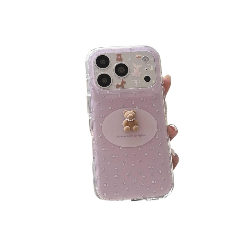 Double-Layer Case | Shockproof Cover for iPhone 15 / 15 Plus / 15 Pro / 15 Pro Max | Drop Protection | Floral Pattern | Floral - Image 1