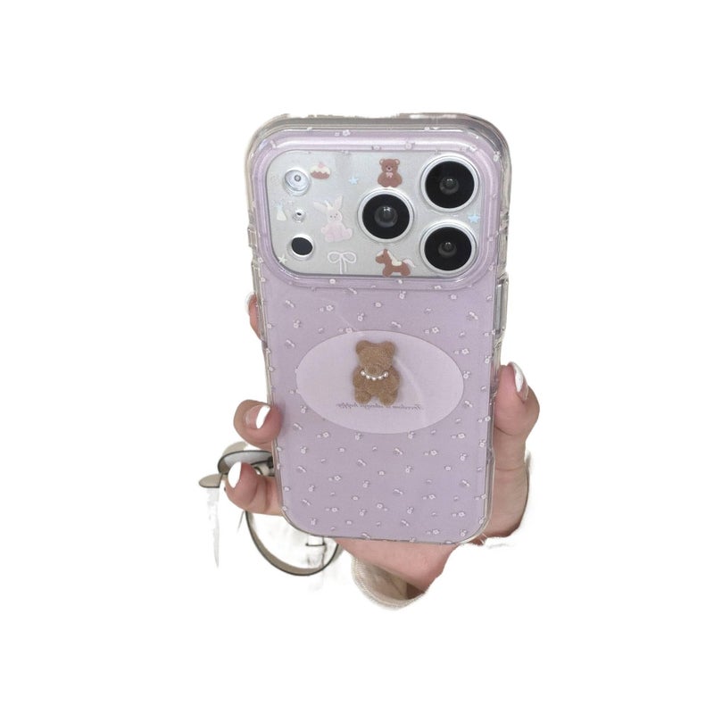 Double-Layer Case | Shockproof Cover for iPhone 15 / 15 Plus / 15 Pro / 15 Pro Max | Drop Protection | Floral Pattern | Floral - Image 2