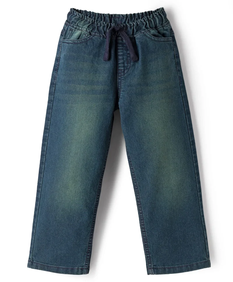 Pine Kids Pine Kids Denim Woven Washed Jeans - Teal Blue
