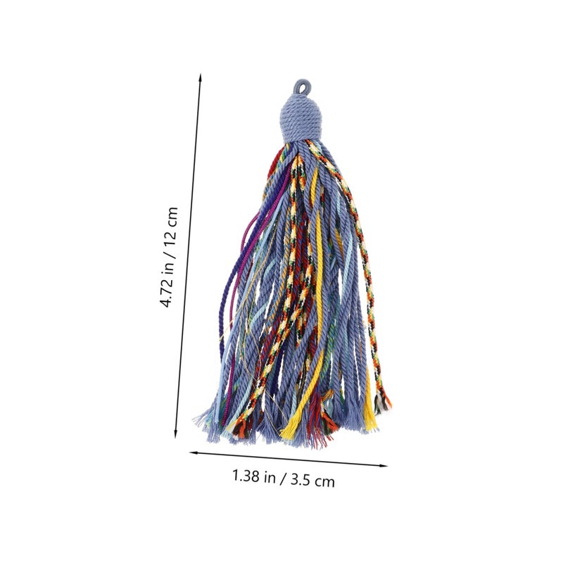 Colorful Handmade Tassel Keychain Accessories for Bags Bookmarks and Decorative Hanging - Image 3