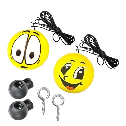 KITUREK 2PCS Garage Parking AidParking Ball Parking Ball Guide System Retractable Parking Assist Ball Parking Assistant with Ball Sensor Assist Solution Perfect Garage Car Stopper for VehiclesSmile - Image 1