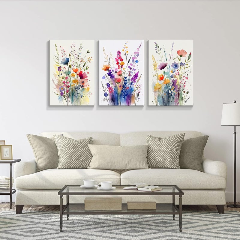 DFAIUY Floral Botanical Canvas Wall Art Set - Image 4