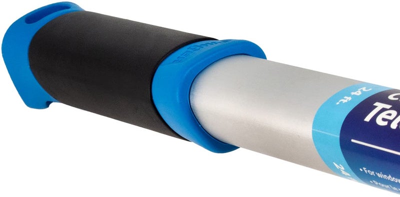 Unger Professional Connect & Clean 6 - 18 Foot Telescoping Extension Multi-Purpose Pole with Quick-Flip Clamp, Window Cleaning, Dusting, Silver - Image 3