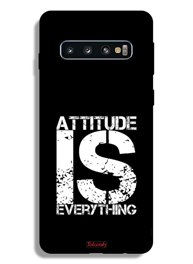 Tolwak Samsung Galaxy S10 Plus Protective Case Cover Attitude Is Everything - Image 2