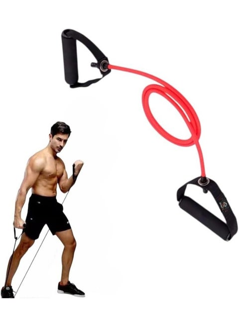 Workout Elastic Resistance Rope – High Resistance, Comfortable Grips, Anti-Rip, Versatile for Strength and Tension Training – Ideal for Gym, Home, Yoga & Fitness