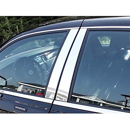 QAA is Compatible with 1998-2011 Lincoln Town Car 4 Piece Stainless Pillar Post Trim PP38680 - Image 1