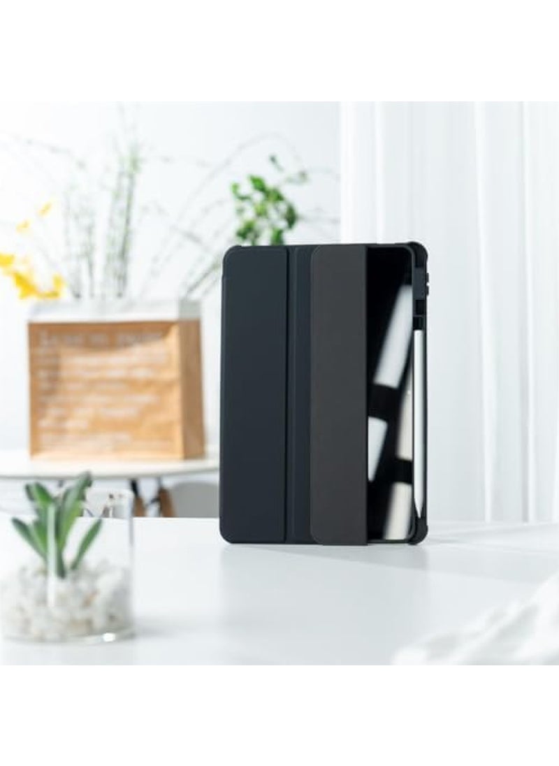 روك بو حافظة لجهاز Xiaomi Pad 5/5 Pro 11 بوصة 2021 غطاء ذكي نحيف قابل للطي حافظة خلفية صلبة شفافة مع حامل قلم لجهاز Xiaomi Mi Pad 5/Mi Pad 5 Pro 11.0 بوصة إصدار 2021  - Image 3