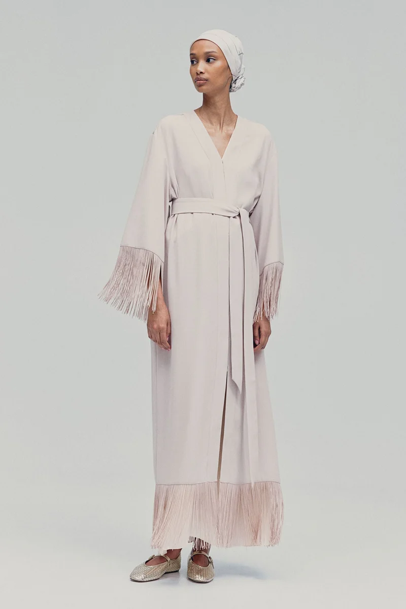 H&M Fringe-trimmed kaftan