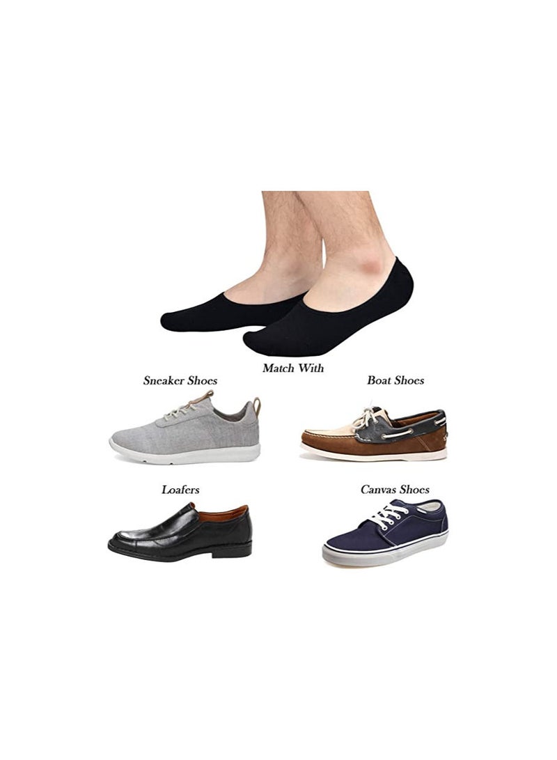 DeloPik Mens Truly No Show Socks With Non Slip Grips,Women Cotton Low Cut Socks for Loafer Sneakers Boat Shoes, 3 Pairs  - Image 5
