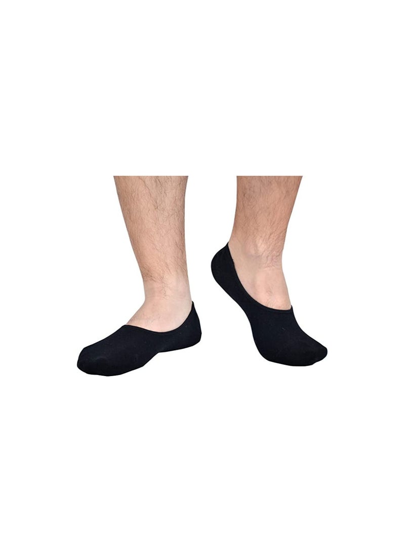 DeloPik Mens Truly No Show Socks With Non Slip Grips,Women Cotton Low Cut Socks for Loafer Sneakers Boat Shoes, 3 Pairs  - Image 2